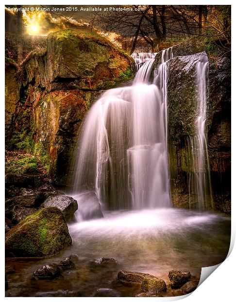  Evening over The Falls at Lumsdale Print by K7 Photography