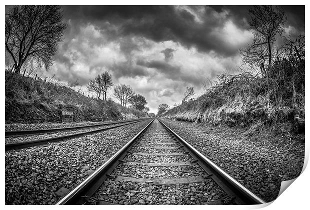  On the right track Print by Paul Sharp