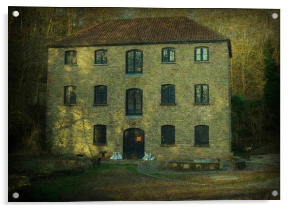  Old Mill Nr. Bitton. Acrylic by Heather Goodwin