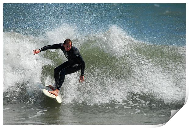 Celtic Surf Print by Mark Robson