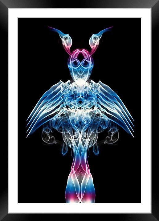 The Smoke Angel Framed Mounted Print by Steve Purnell