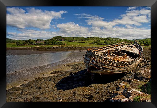 The Boat Graveyard  Framed Print by Jacqi Elmslie