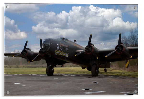 Handley Page Halifax  Acrylic by J Biggadike