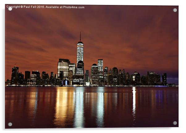 New York City Acrylic by Paul Fell