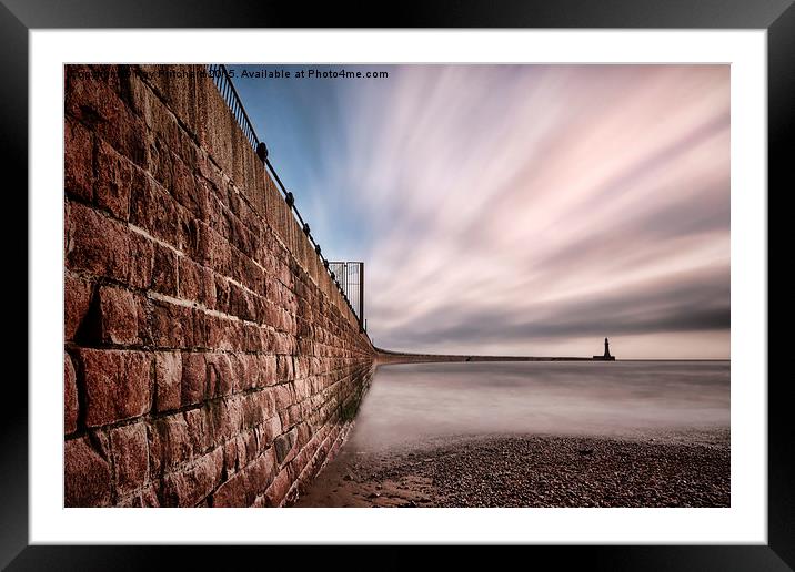  Roker Pier at Sunderland Framed Mounted Print by Ray Pritchard