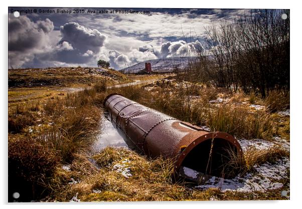  Industrial decay Acrylic by Gordon Bishop