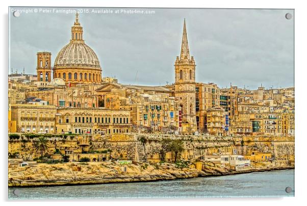 Valletta Acrylic by Peter Farrington