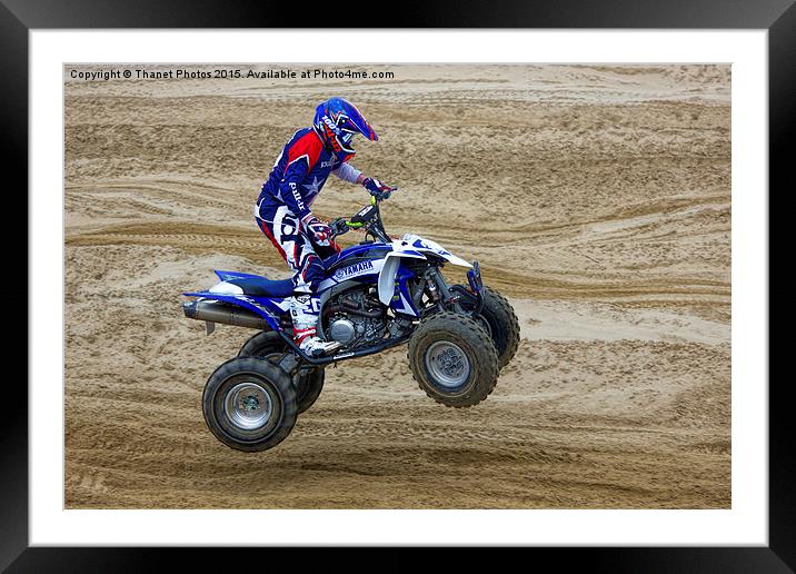  Jumping Quad Framed Mounted Print by Thanet Photos