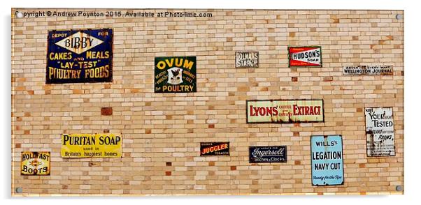  Ad wall Acrylic by Andrew Poynton
