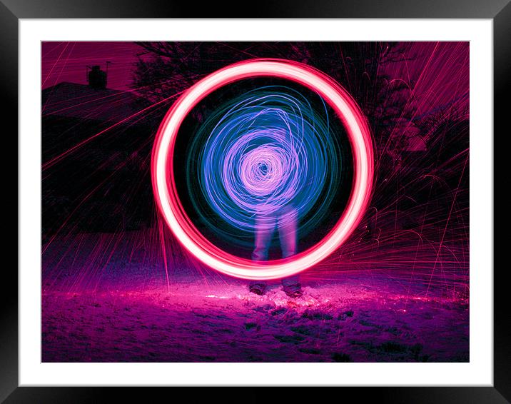 Winter spinning... Framed Mounted Print by CHRIS ANDERSON