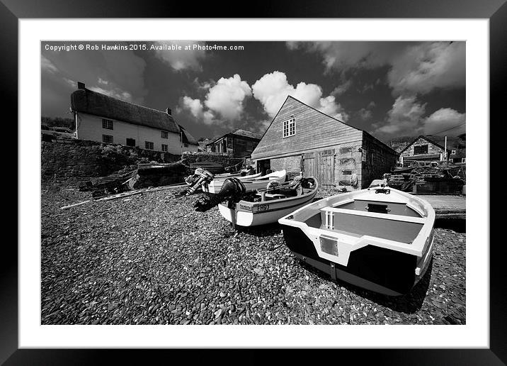  Cadgwith mono  Framed Mounted Print by Rob Hawkins