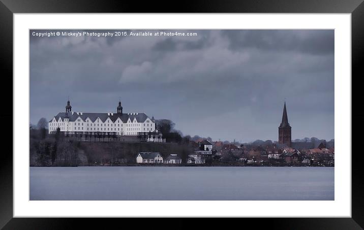  Castle Plön Framed Mounted Print by rawshutterbug 