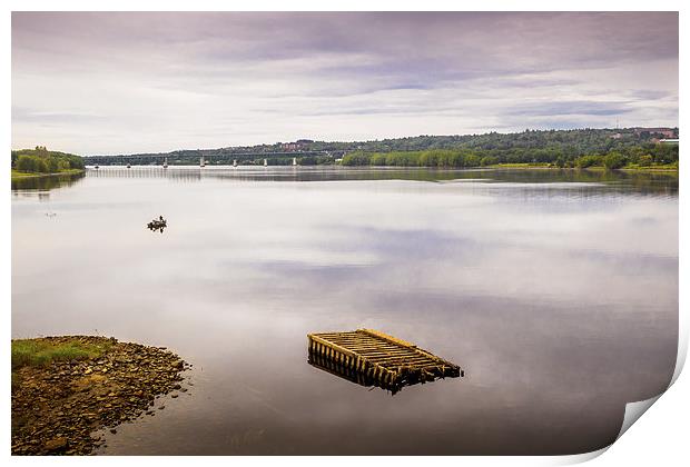 Saint John River, Fredericton, New Brunswick, Cana Print by Mark Llewellyn