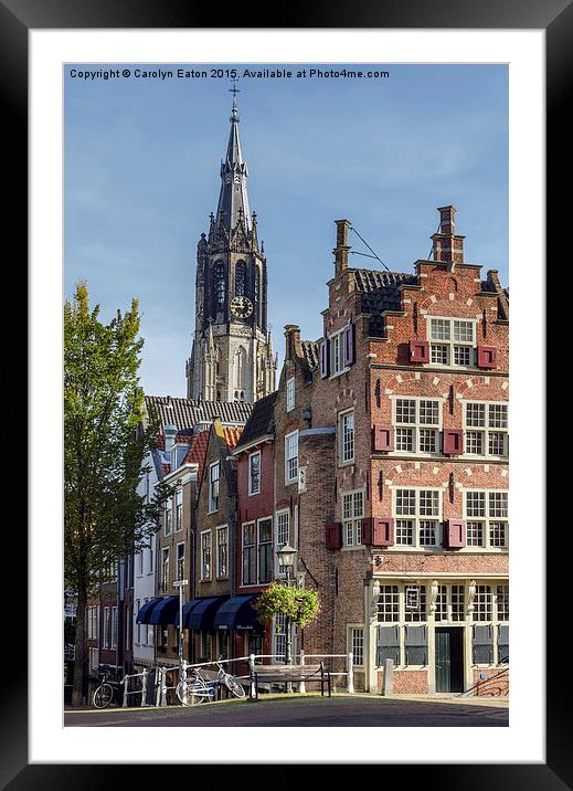  Delft Framed Mounted Print by Carolyn Eaton