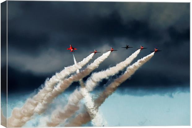  Red Arrows Goose  Canvas Print by Claire Hartley