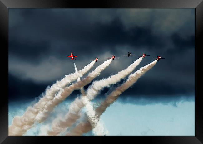  Red Arrows Goose  Framed Print by Claire Hartley