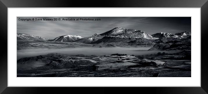 Cloud Inversion Eskdale Framed Mounted Print by Dave Massey
