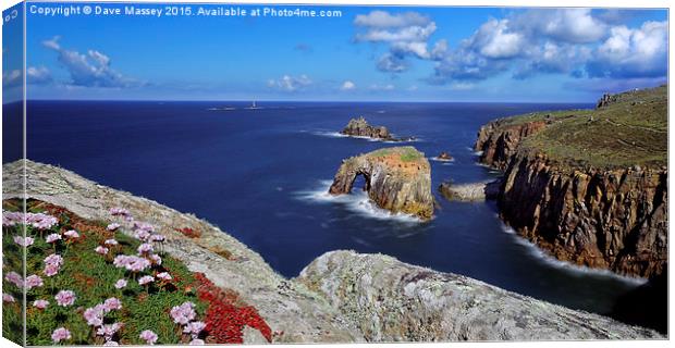Rock Arch at Lands End Canvas Print by Dave Massey