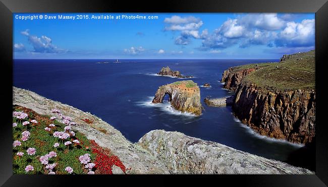 Rock Arch at Lands End Framed Print by Dave Massey