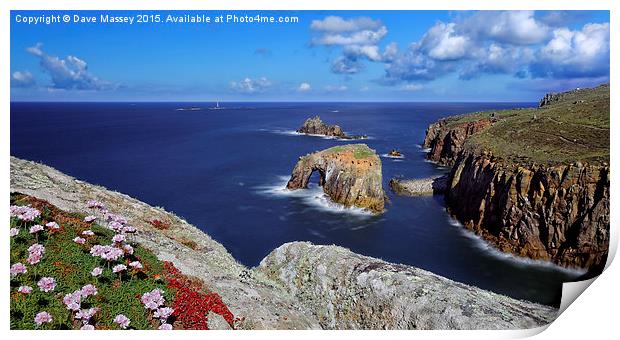 Rock Arch at Lands End Print by Dave Massey