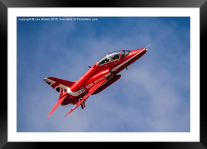  Red Arrows New Tail Framed Mounted Print by Lee Wilson