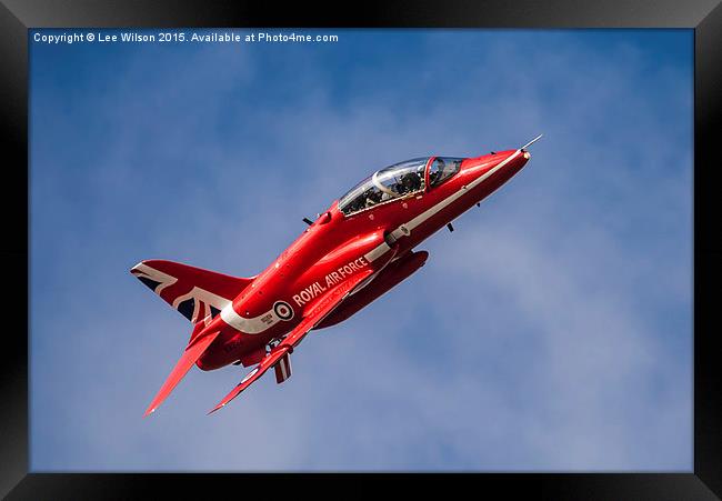  Red Arrows New Tail Framed Print by Lee Wilson