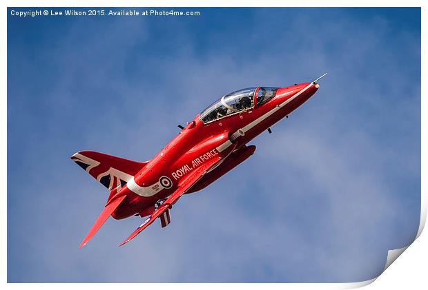  Red Arrows New Tail Print by Lee Wilson