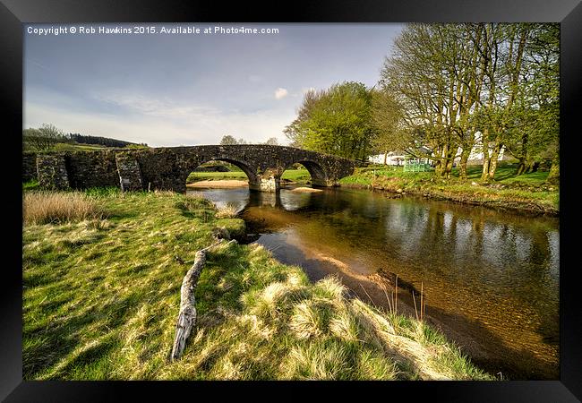  Dartmoor Bridge  Framed Print by Rob Hawkins