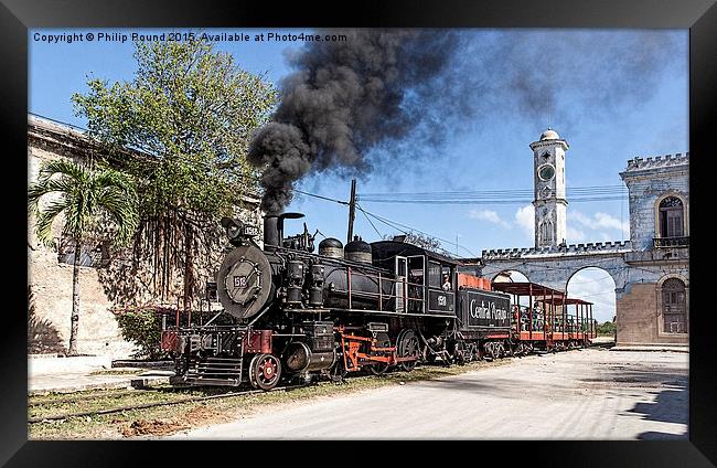  Steam Engine in Cuba Framed Print by Philip Pound