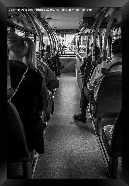  On the buses Framed Print by Gordon Bishop