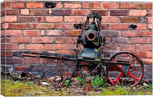Old machinery Blist Hill Telford Canvas Print by Andrew Poynton