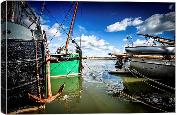  Thames Barges on the Blackwater Canvas Print by Robin East