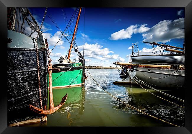  Thames Barges on the Blackwater Framed Print by Robin East