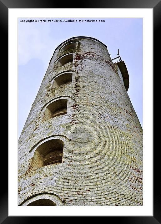  Looking up Leasowe Lighthouse Framed Mounted Print by Frank Irwin