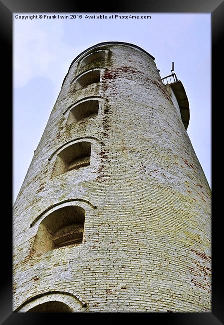  Looking up Leasowe Lighthouse Framed Print by Frank Irwin
