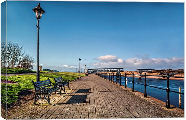 Irvine Seafront  Canvas Print by Valerie Paterson