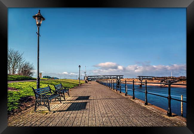 Irvine Seafront  Framed Print by Valerie Paterson