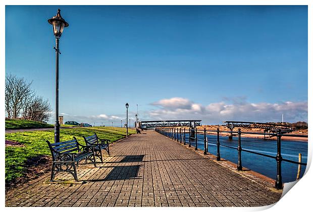 Irvine Seafront  Print by Valerie Paterson