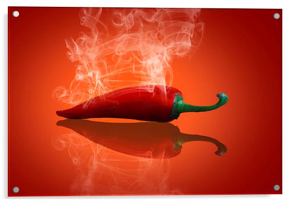  Hot Chilli Acrylic by Eddie John