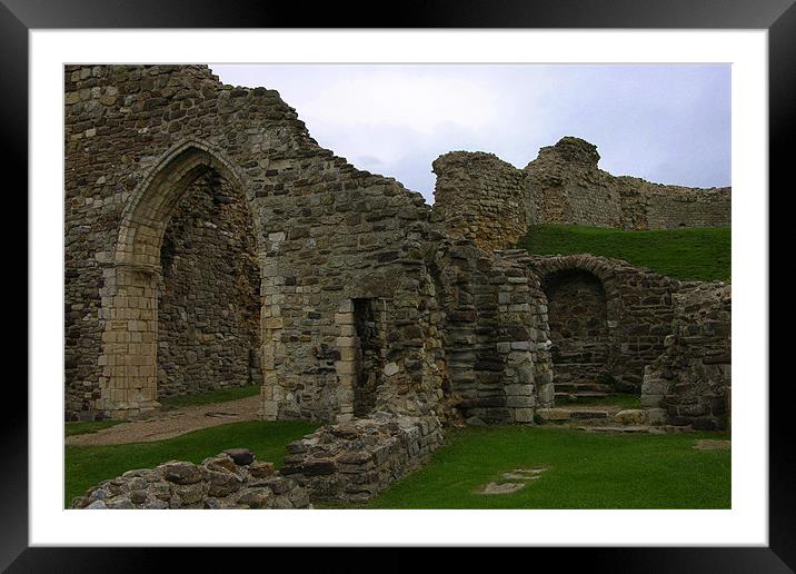 HASTINGS CASTLE Framed Mounted Print by Ray Bacon LRPS CPAGB