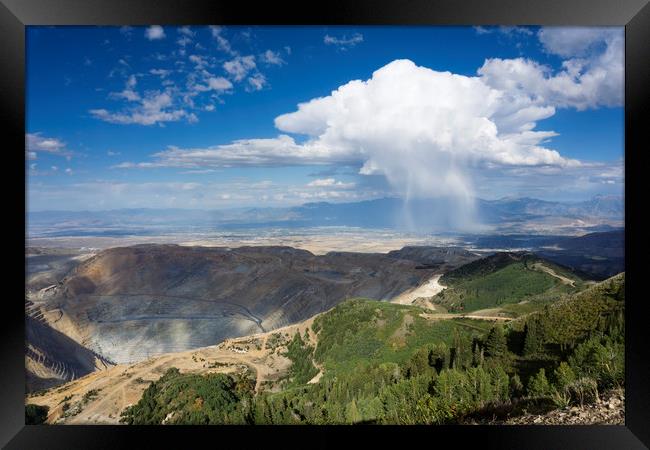 Bingham Canyon Copper Mine Framed Print by Brent Olson