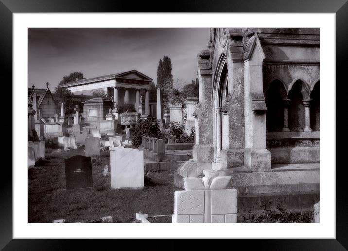  Kensal Green Cemetery 2 Framed Mounted Print by David Hare