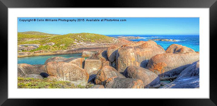  Elephant Rocks Panorama Framed Mounted Print by Colin Williams Photography