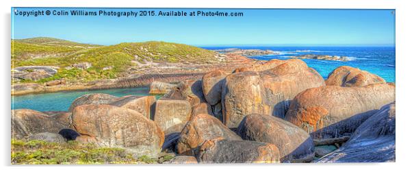  Elephant Rocks Panorama Acrylic by Colin Williams Photography