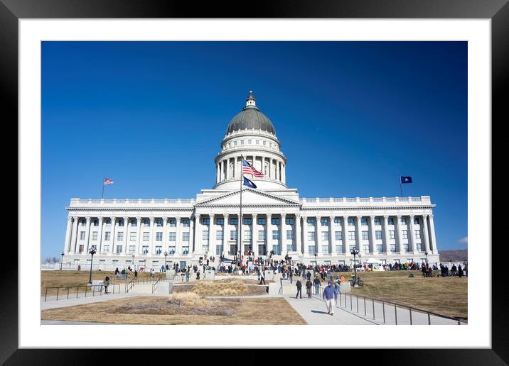 Utah State Capitol, USA Framed Mounted Print by Brent Olson