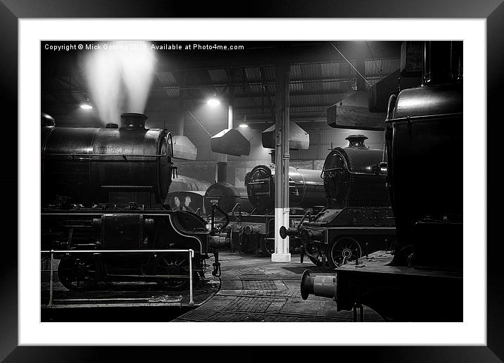  Morayshire smoking in the roundhouse. Framed Mounted Print by RSRD Images 