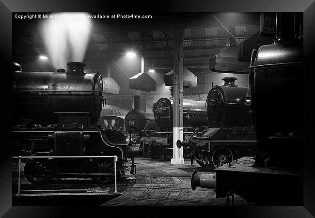  Morayshire smoking in the roundhouse. Framed Print by RSRD Images 