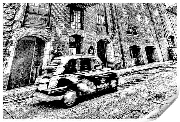 Industrial London sketch Print by David Pyatt