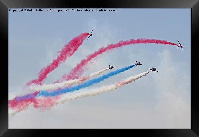   Red Arrows Rollbacks Framed Print by Colin Williams Photography