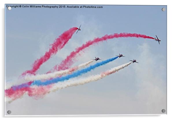  Red Arrows Rollbacks Acrylic by Colin Williams Photography